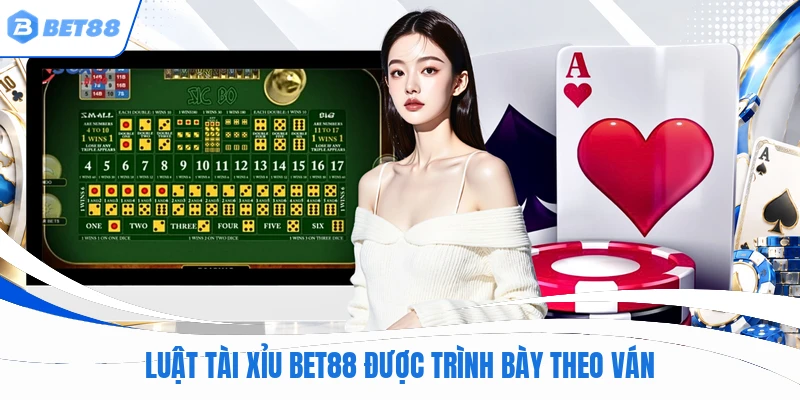 Luật tài xỉu BET88 được trình bày theo ván